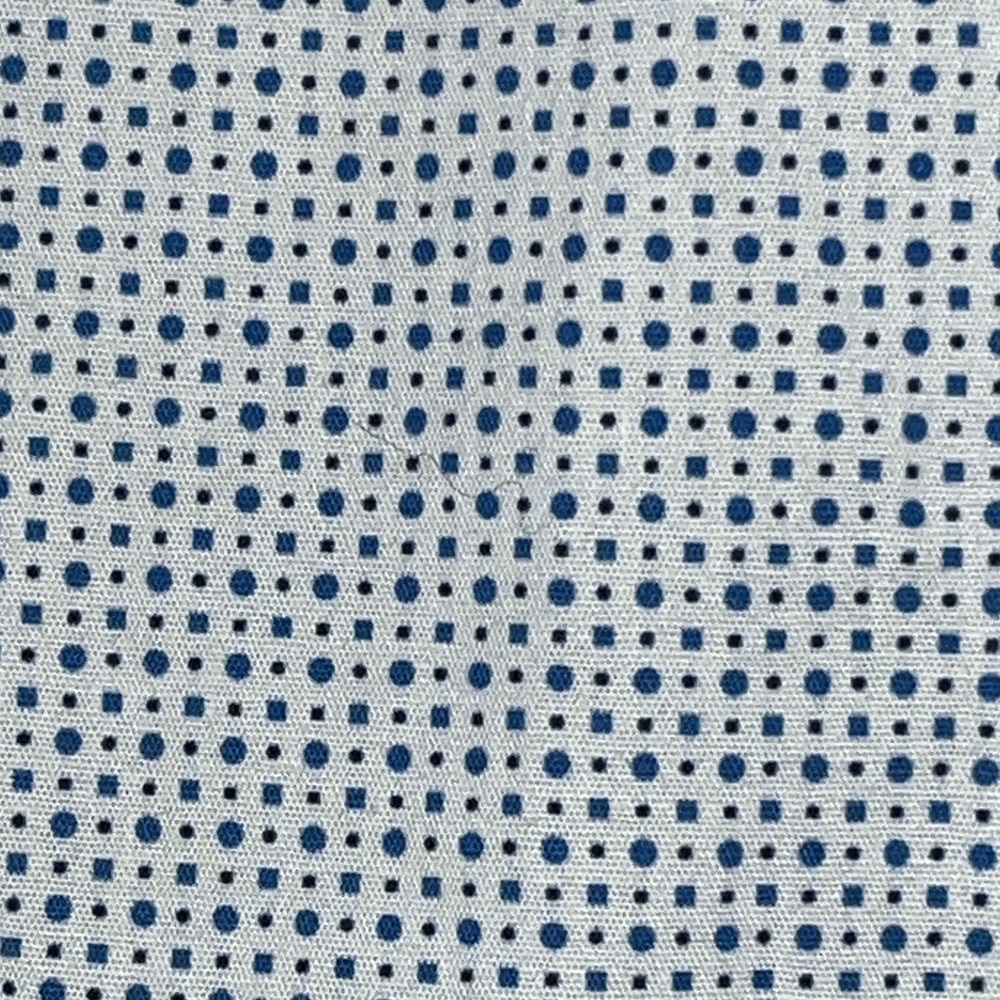 Con.Struct Micro-Print White/Light Blue Slim Fit … - image 7